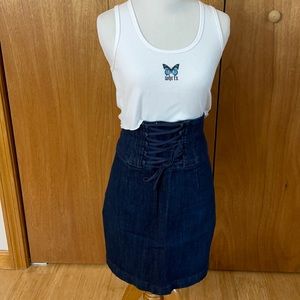 Express Denim Skirt